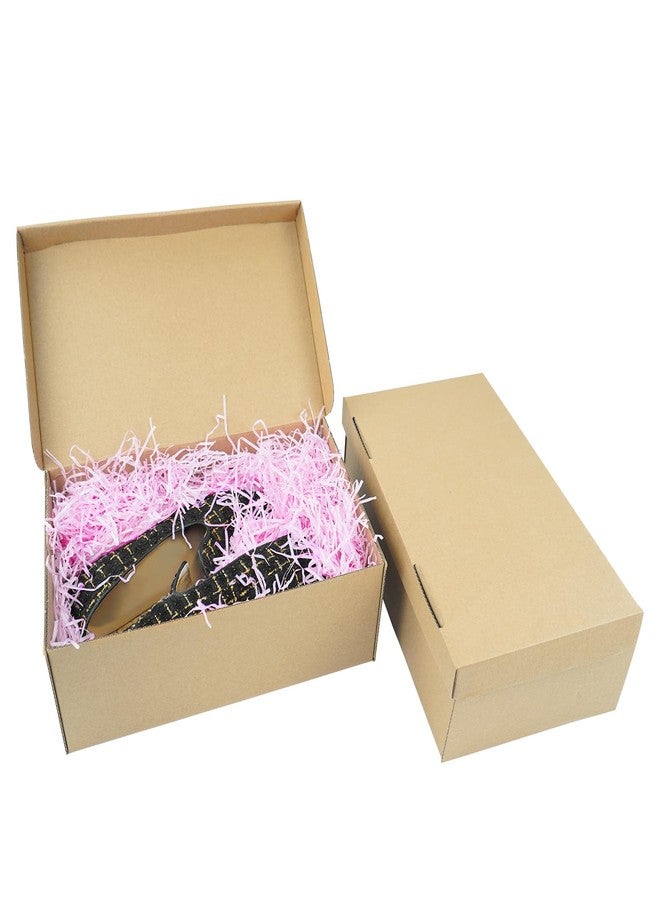 STRBOXONG Cardboard Shoe Boxes with Lid, 11.81x7.08x3.94, Multi-Purpose Storage Box for Home Office Organization Containers, Foldable Cardboard Carton, Gift Parcel (Pack of 5) - Image 1