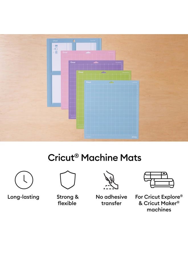 Cricut Stronggrip Cutting Mat 3 Pack, 12"X12", Purple, Count - Image 2