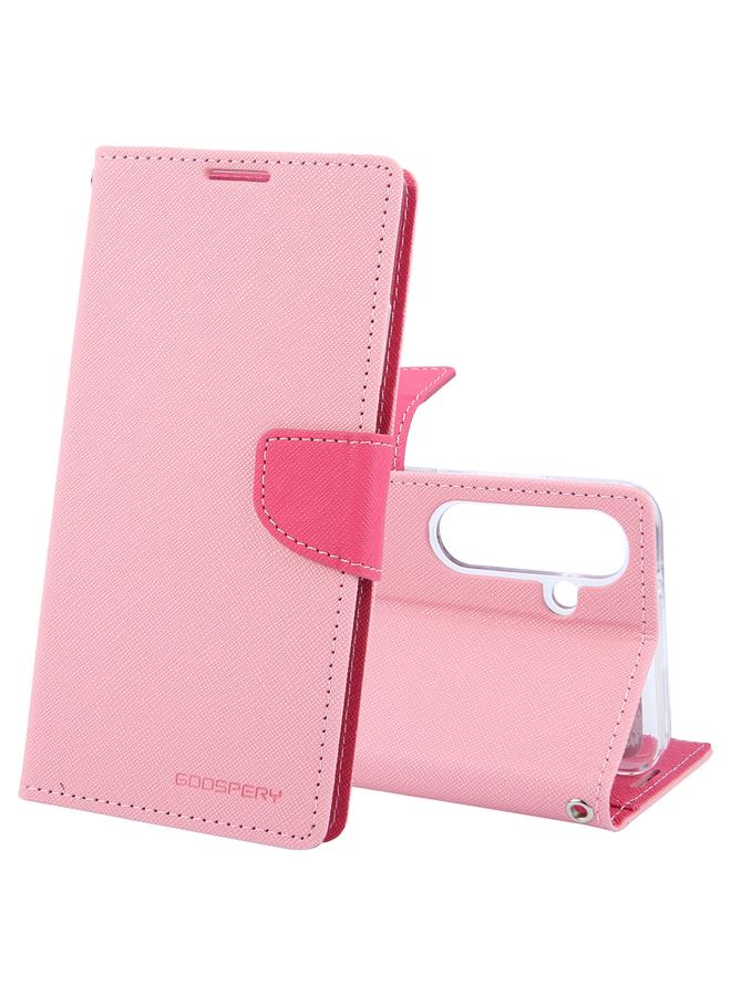 GOOSPERY Case For Samsung Galaxy S24+ 5G FANCY DIARY Cross Texture Leather Phone Case - Image 1