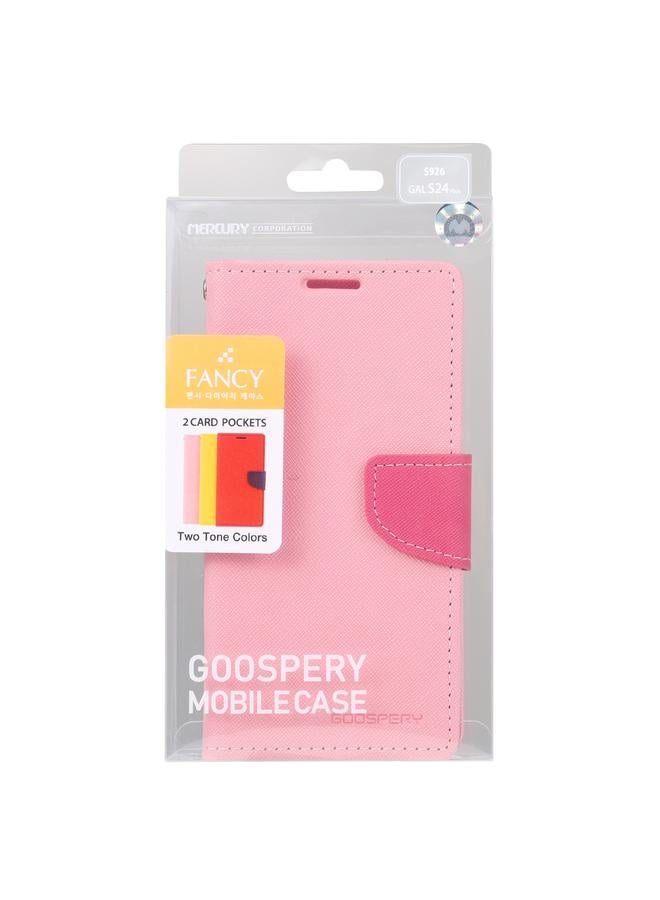 GOOSPERY Case For Samsung Galaxy S24+ 5G FANCY DIARY Cross Texture Leather Phone Case - Image 4