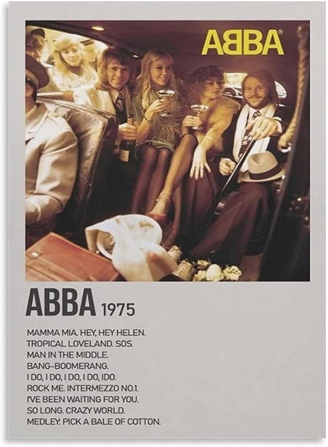 RAINFIRE CREATION ABBA Poster - 12x18 inch Wall Poster 170 GSM Paper | Home & Office Decoration | Gloss Finish Unframed Poster RCP37 - Image 1