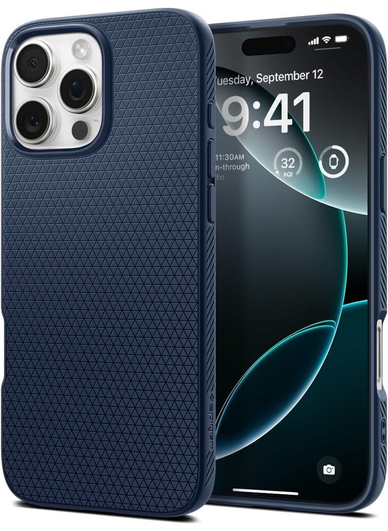 Spigen Liquid Air for iPhone 16 Pro Case Cover (2024) - Navy Blue  - Image 1