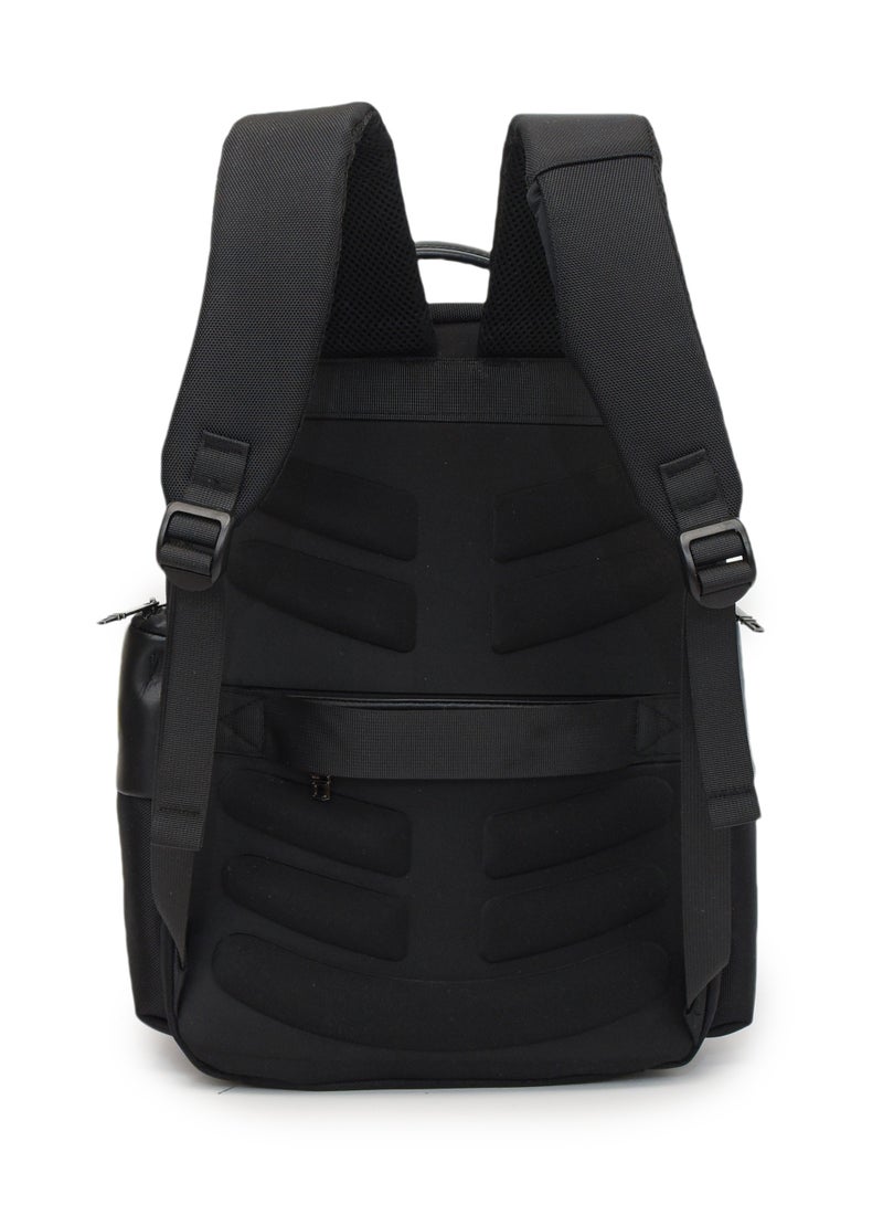 ستارجولد حقيبة ظهر مقاس 17 بوصة مع جيب أمامي، وحزام عربة بمنفذ USB، وجيبين جانبيين، وحجرة للكمبيوتر المحمول - Image 4