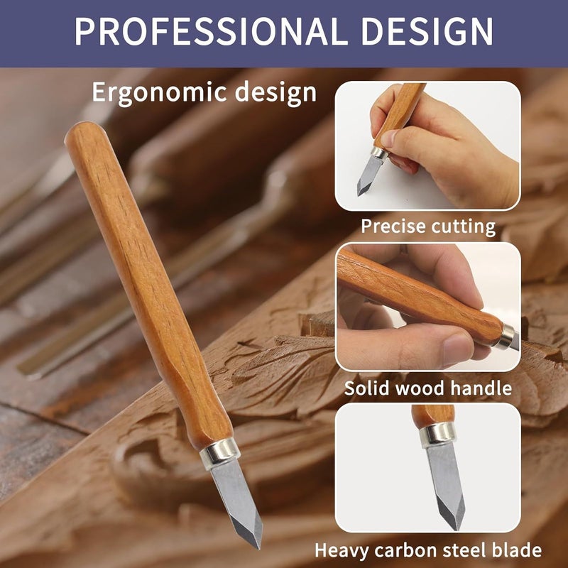 2 Packs Woodworking Marking Knives Double Bevel Blades for Precise Carpentry - Image 3