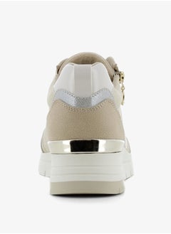 SJ Women's Colourblock Lace-Up Sneakers with Zip Detail  - Image 3
