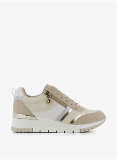 SJ Women's Colourblock Lace-Up Sneakers with Zip Detail  - Image 2