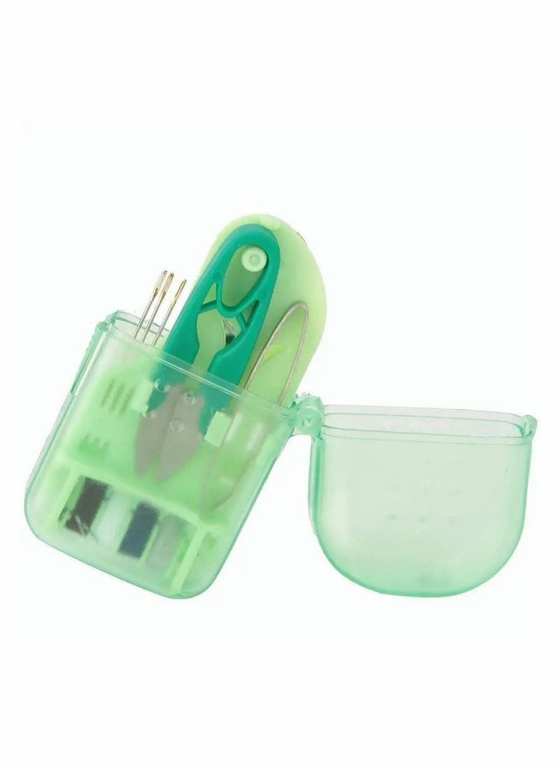 Y&D Sewing Tools Kit, Mini Exquisite Travel Kit Box, for Home Use(Green) 2 PCS - Image 4