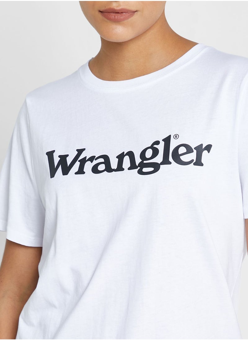 Wrangler Crew Neck Logo T-Shirt  - Image 3