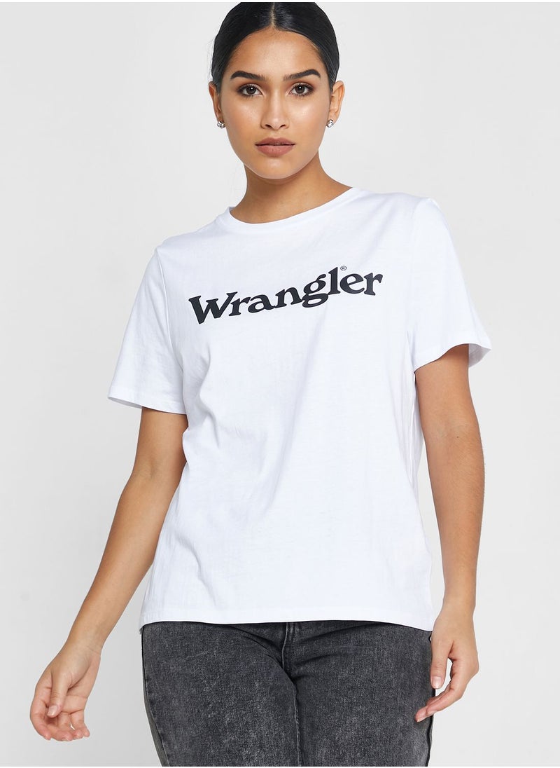Wrangler Crew Neck Logo T-Shirt  - Image 1