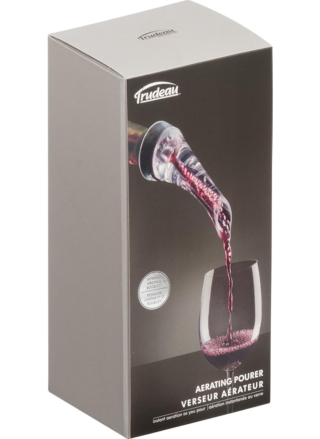 Trudeau Trudeau Aroma Aerating Pourer with Stand Red Wine Bottle Aerator Spout  - Image 3