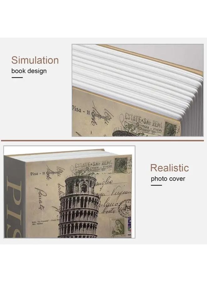 Code Color Metal Book Safe with Key Lock and Combination Dial for Valuables - Image 5