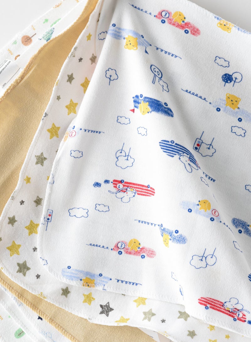 Tiny Hug مجموعة مناشف الأطفال المكونة من 6 قطع، مناشف ناعمة وذات قدرة على الامتصاص لحديثي الولادة والأطفال الصغار - Image 3