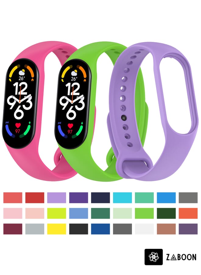 Zaboon Xiaomi Mi Band 7 / 7NFC / 6 / 6 NFC / 5 / 5 NFC / Amazfit Band 5 Official Silicone Watch Band - Image 5