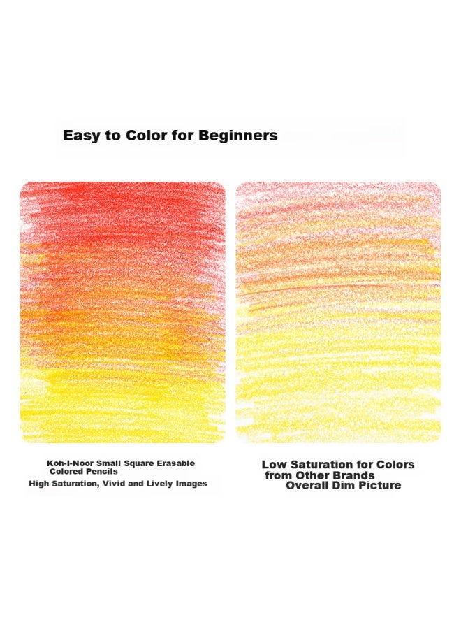 Marco Erasable Colored Pencils, 12 Colors, For Beginners, Students, Art Drawing, Children, Elementary School Students, Coloring, Sketching, Travel, Painting Brushes, Gift For Boys And Girls, Back-to Set - Image 4