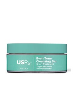 Urban Skin Rx Urban Skin Rx® Even Tone Cleansing Bar | 3-in-1 Daily Cleanser, Exfoliator, and Brightening Mask Helps Diminish Uneven Skin Tone, Formulated with Kojic Acid, Azelaic Acid, and Niacinamide | 2.0 Oz  - Image 1