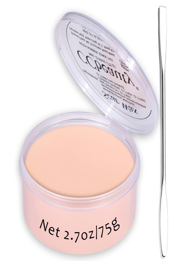 CCbeauty Halloween Scar Wax Kit 2.7oz - SFX Special Effects Stage Makeup, Fake Wound Mouldable Wax with Spatula Tool for Fake Cuts Nose Putty Makeup - Stage Film Costumes Cosplay SFX, Fair Light Skin - Image 1