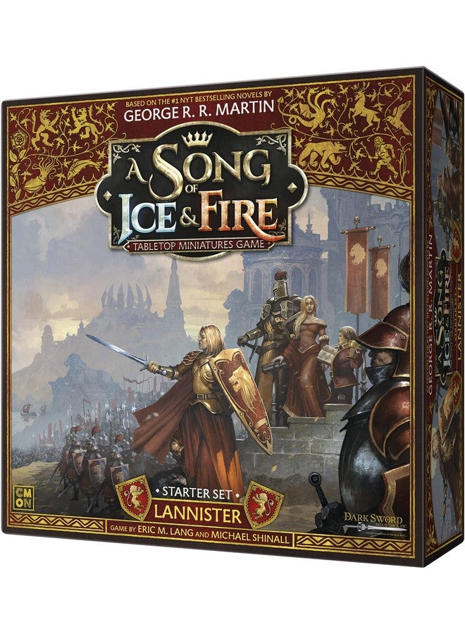 CMON A Song of Ice & Fire Tabletop Miniatures Game Lannister Starter Set Strategy Game for Teens and Adults Ages 14+ 2+ Players Average Playtime 45-60 Minutes Made by CMON - Image 1