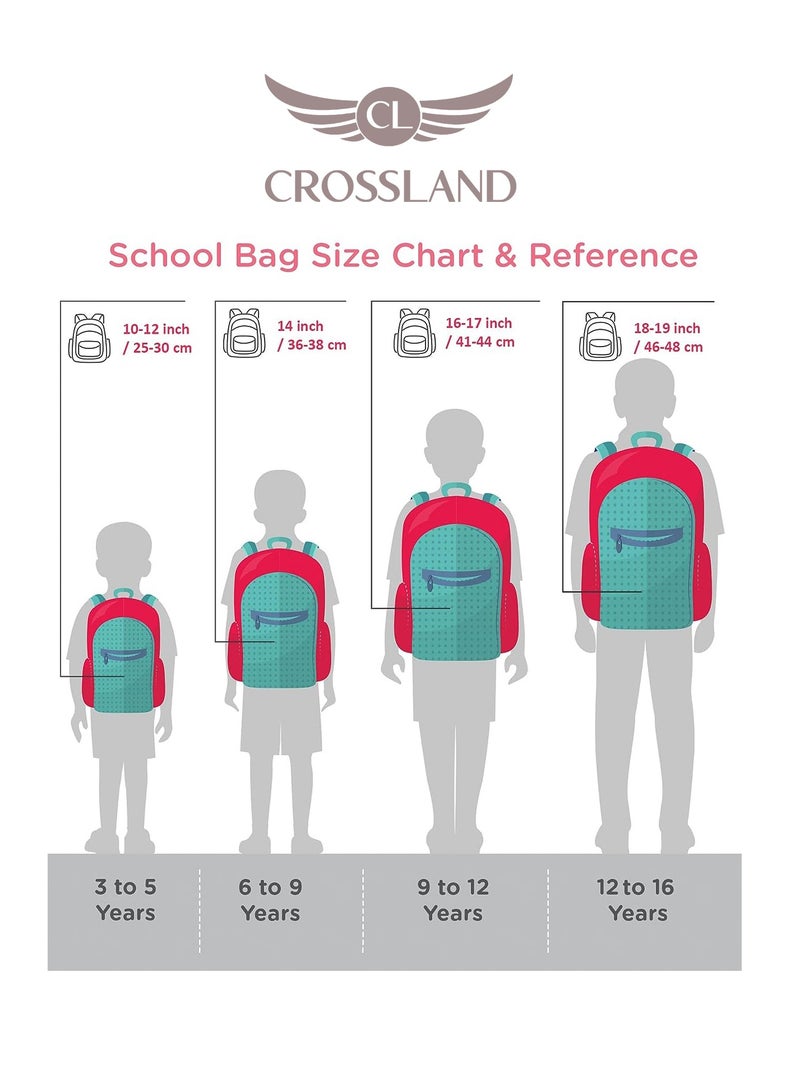 Crossland CROSSLAND School Backpack , 18 Inch , Multi Pockets , Side Bottle Pockets  - Image 5