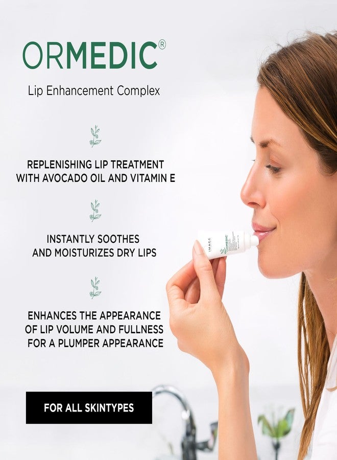 إيمدج سكينكاير مجموعة IMAGE للعناية بالبشرة، مُرطّب الشفاه Ormedic pH Balancing Lip Enhancement Complex، مع زيت الأفوكادو وفيتامين E لترطيب عميق، لون شفاف ووردي فاتح، عبوة من قطعتين - Image 2