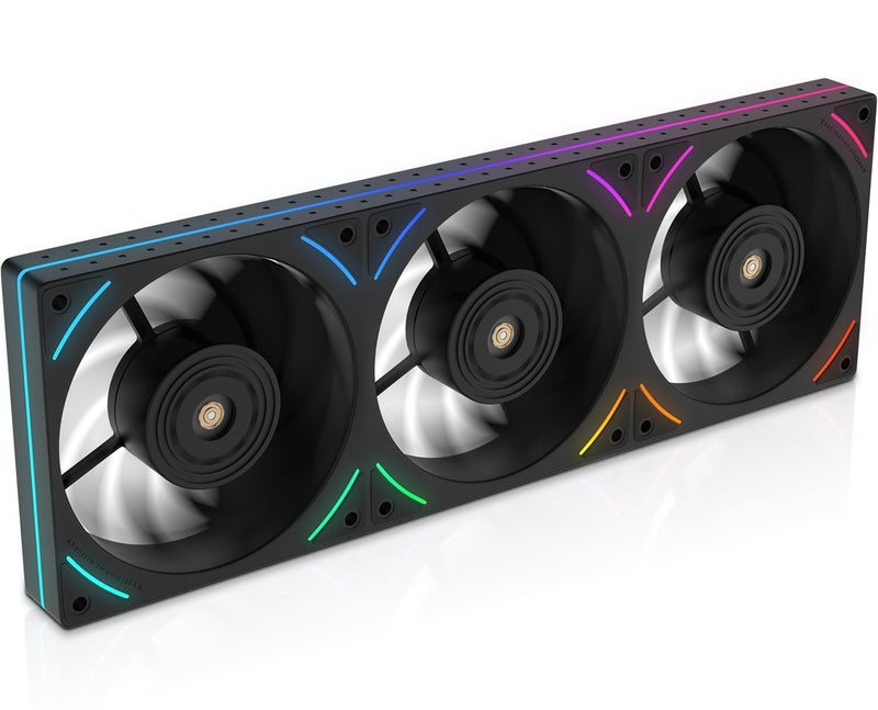 Thermalright TLUB36R 360mm SingleFrame PC Cooling Reverse Case Fans PWM 2150 RPM Speed ARGB Lighting High Airflow Single Modular Cable for Chassis Liquid Cooler Black - Image 2