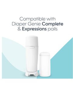 Genie Diaper Genie Diaper Pail Refills, Unscented Pack Of 4 x 300-1200 Count  - Image 2