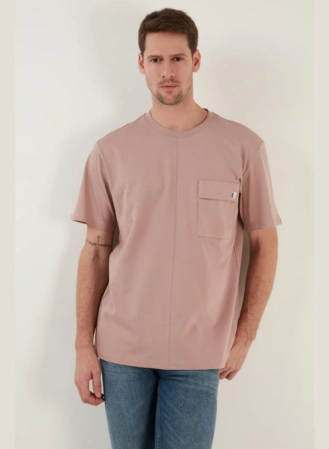 Buratti 100% Cotton Relaxed Fit Crew Neck T-Shirt Men's T-Shirt 5902605