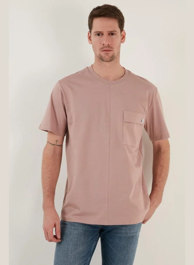 Buratti  Buratti 100% Cotton Relaxed Fit Crew Neck T-Shirt Men's T-Shirt 5902605 for Men | Best Price UAE