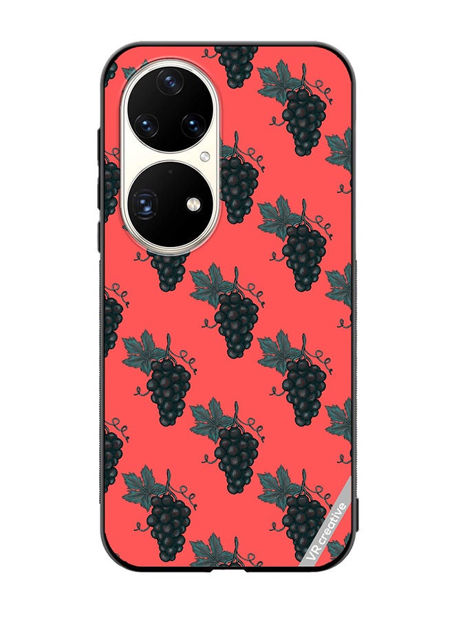 VR CREATIVE Protective Case Cover For Huawei P50 Pro Grape Design Multicolour - Image 1