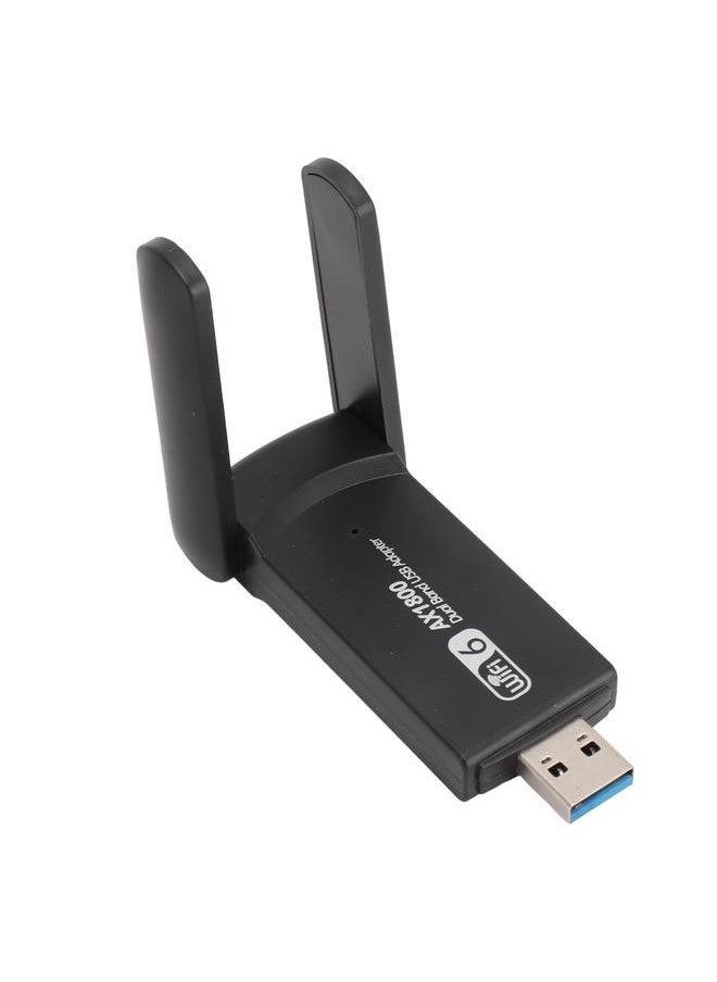 Thoraya - محول USB واي فاي 6 بسرعة 1800 ميجابت في الثانية 2.4G 5G مزدوج النطاق لمحول الشبكة اللاسلكية لنظام ويندوز 10 11 - Image 1