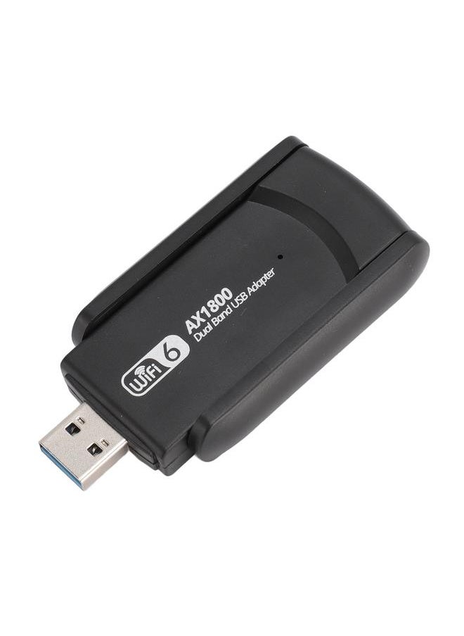 Thoraya - محول USB واي فاي 6 بسرعة 1800 ميجابت في الثانية 2.4G 5G مزدوج النطاق لمحول الشبكة اللاسلكية لنظام ويندوز 10 11 - Image 1
