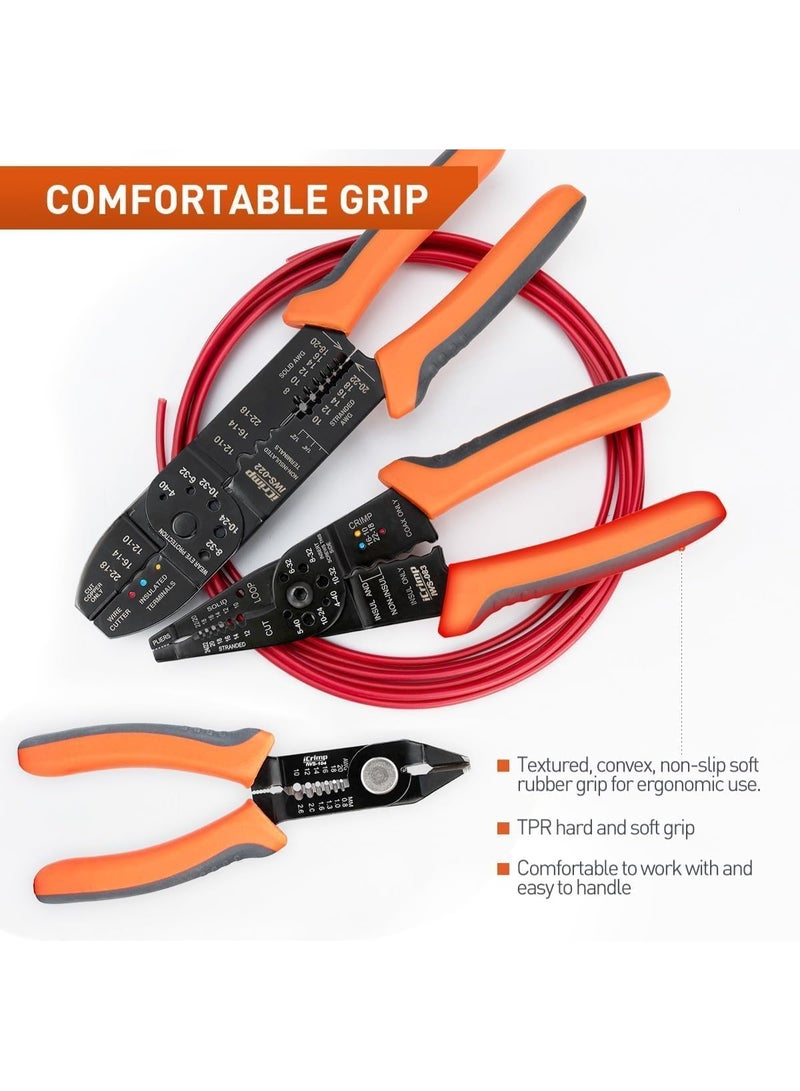 Multipurpose Stripper, Crimper, Cutter, 5-in-1 Compact Electricians Pliers Cable Strippers, Home Repair Tool - Image 5