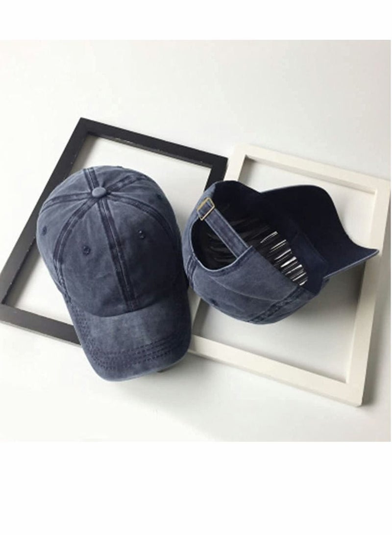Excefore Solid Color Baseball Cap,Neutral Retro Washed And Old Adjustable Dad Cap, Suitable For Men/Women (3 PCS) - Image 2