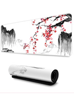 Y&D Gaming Mouse Pad Extended Large Mat Desk Pad Stitched Edges Mousepad Long Non-Slip Rubber Base Mice Pad(31.5x11.8x0.12 Inch) 