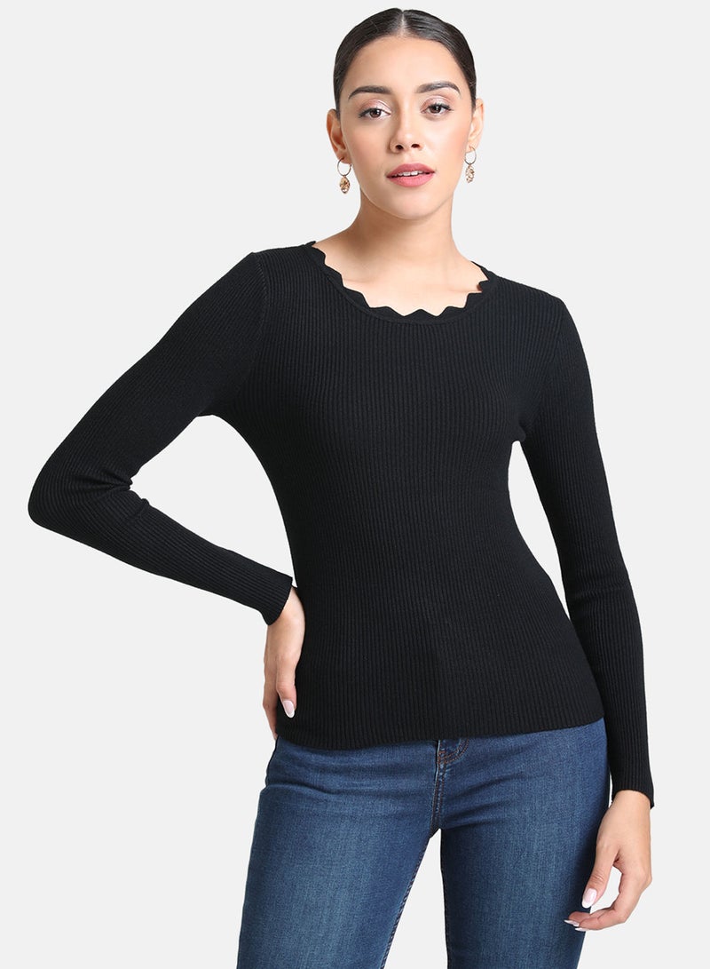 Kazo SCALLOP NECK PULLOVER - Image 1