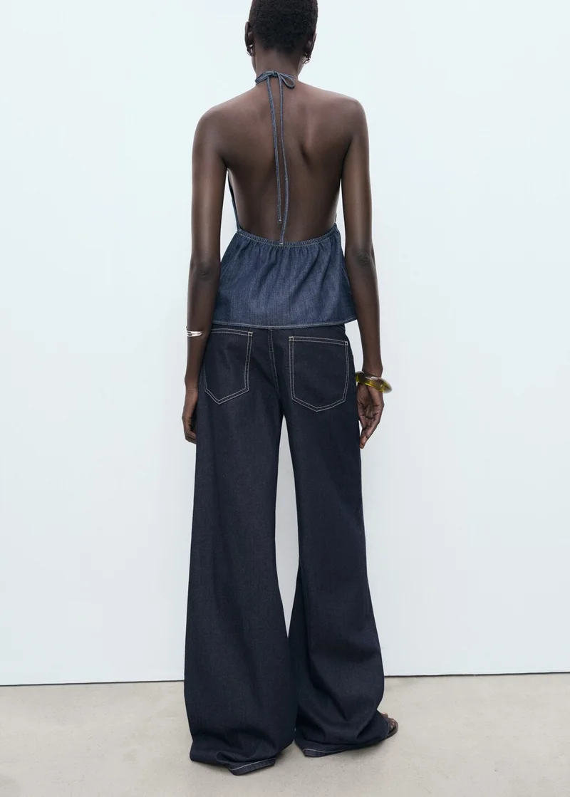 مانجو Low waist wide leg jeans
