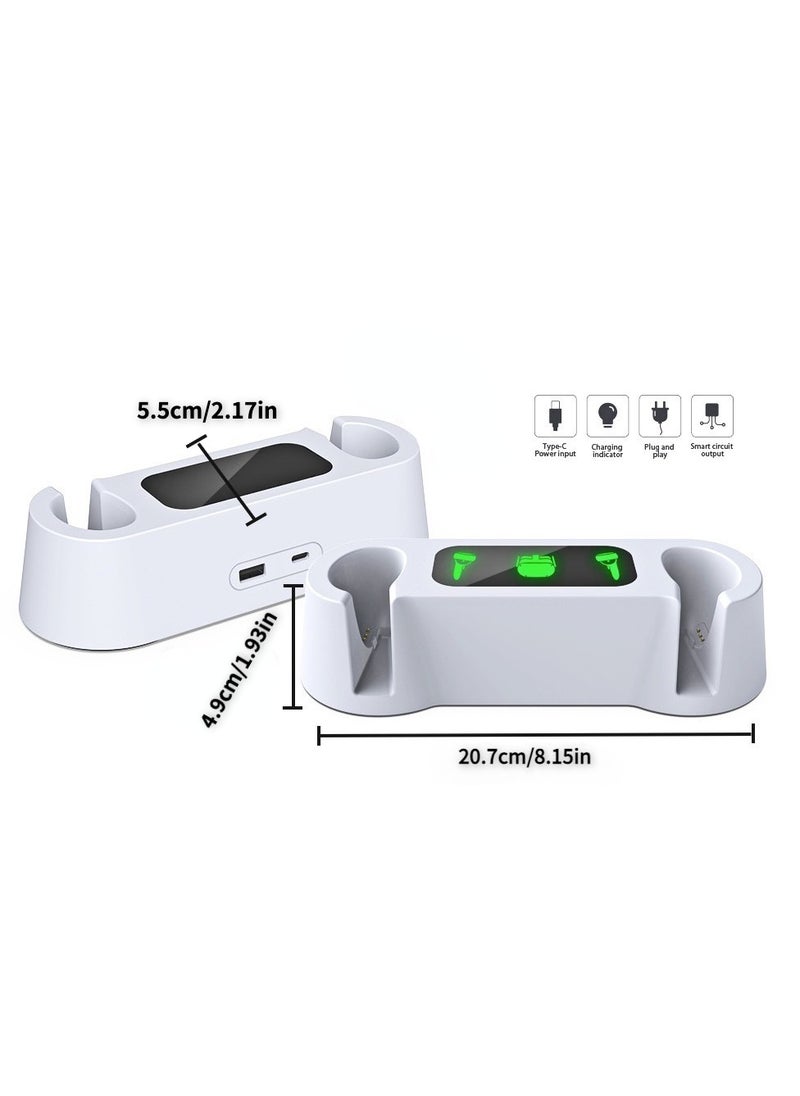 compatible with Oculus Quest 2 controllers/VR Charger Station for /Oculus Quest 2 Controller Fast Charging Station Kit with Type-C Charging Cable