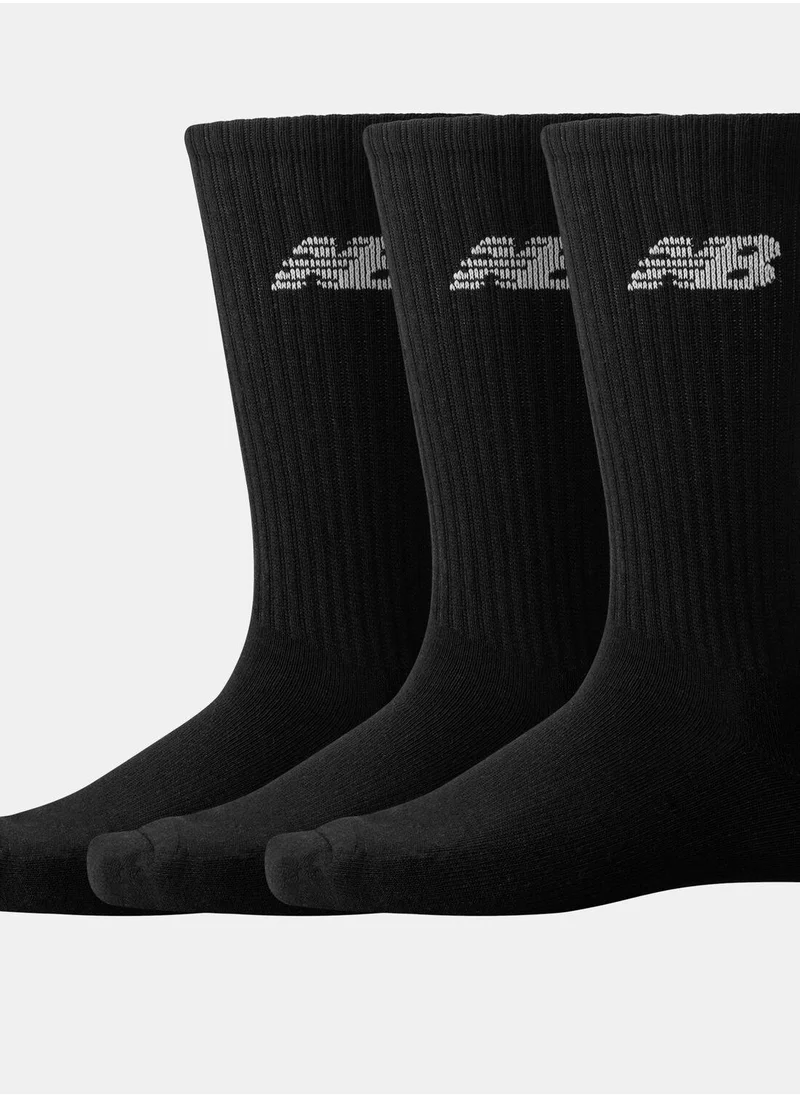 New Balance Logo Everyday Crew Socks (3 Pairs)