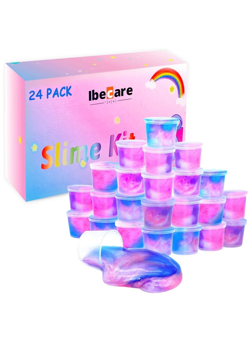 آيبكير  مجموعة سلايم آيبيكير ميني يونيكورن | هدايا الحفلات للأطفال | مجموعة سلايم جالاكسي قابلة للتمدد وغير لزجة | هدايا العودة هدايا عيد الميلاد | ألعاب صغيرة بالجملة للفتيات والفتيان حقيبة جودي - Image 1