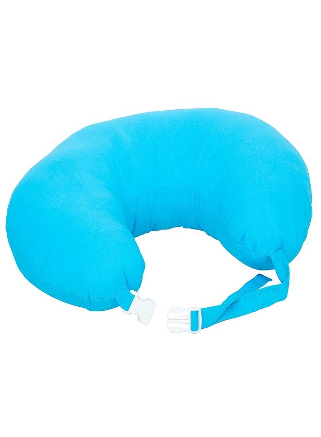 GET IT Cotton 5-in-1 Feeding Pillow with Detachable Cover | New Born Portable Breast Feeding Pillow for Baby | Infant Support for Baby and Mom (Full Blue) - Image 5
