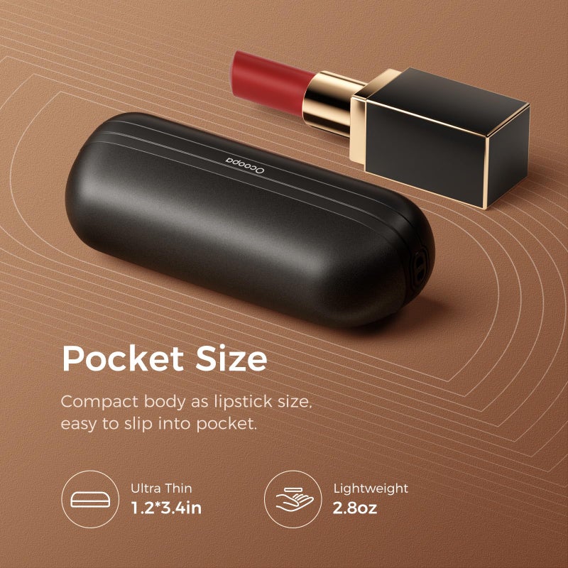 OCOOPA 2 in 1 Magnetic Rechargeable Hand Warmers, UT2s Mini Electric Handwarmers 2 Pack, Split USB-C, Reusable Portable Pocket Heater, Raynauds, Golf, Christmas, Tech Gifts for Women Men - Image 2