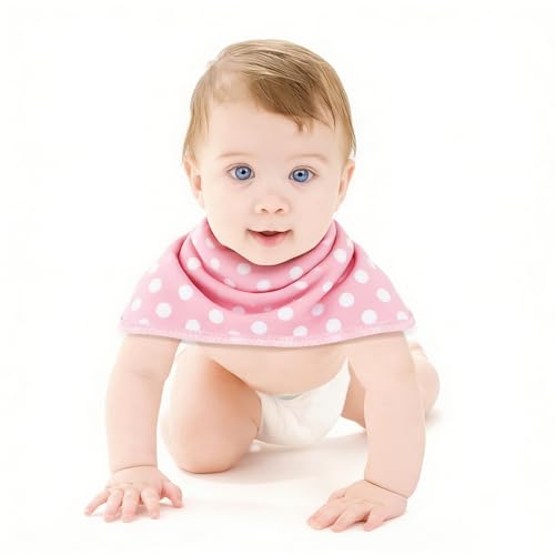 Benoxine Baby Burp Cloths & Baby Bibs 2-in-1 Design Large Size 3 Layers Thicken Cotton Super Absorbent and Soft Baby Spit Up Burping Rags Baby Burp Cloth Set for Boys and Girls Solid 12 Pack - Image 4