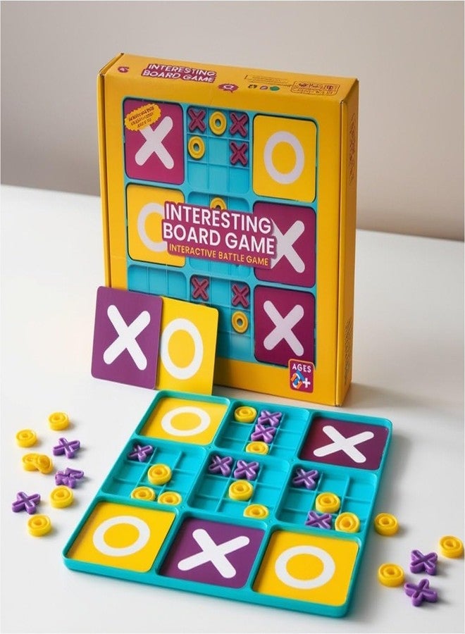 ZELVO Ultimate Tic Tac Toe Board Game for Kids 8+ & Family | Strategy Fun Game for Indoor & Outdoor Play | Educational Brain Development Toy | Party & Travel Game for Boys & Girls (Small) - Image 1