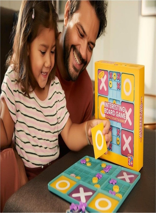 ZELVO Ultimate Tic Tac Toe Board Game for Kids 8+ & Family | Strategy Fun Game for Indoor & Outdoor Play | Educational Brain Development Toy | Party & Travel Game for Boys & Girls (Small) - Image 4