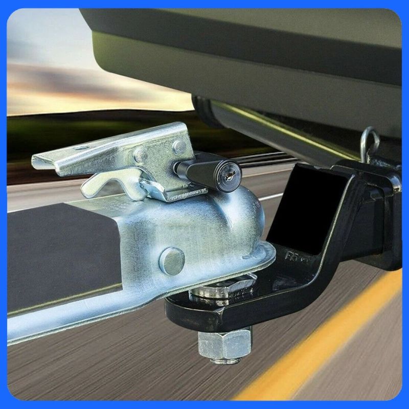 Zinc Alloy Trailer Lock: Heavy-Duty Anti-Theft, Quick Install - Universal Fit for Most Trailers, Trucks, Boat Trailers - Image 5