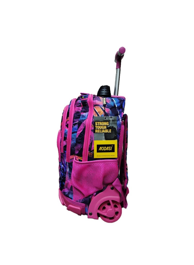 AODASI Trolley School Bag, School Bags for Girls and boys Trolley Bag for Kids Travel Bag Trolley Luggage backpack multi useful , 16 inch - Image 3