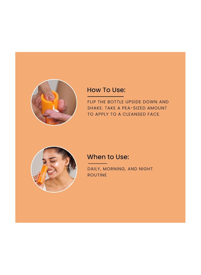 foxtale 15% Vitamin C Face Serum For Glowing Skin,With Pure L-Ascorbic Acid And Vitamin E,Brightening Serum For Dark Spots,Dull Skin,Uneven Skin Tone,All Skin Types,30 Ml - Image 5