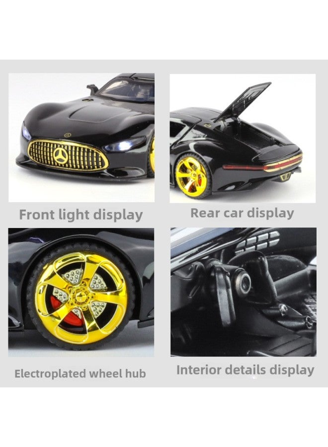 إسكدنيا Simulation 1:32 Ben Alloy Sound And Light Force Car Model Shock Absorber Children's Toys-Color:Boxed 1: 32 Silver - Image 5