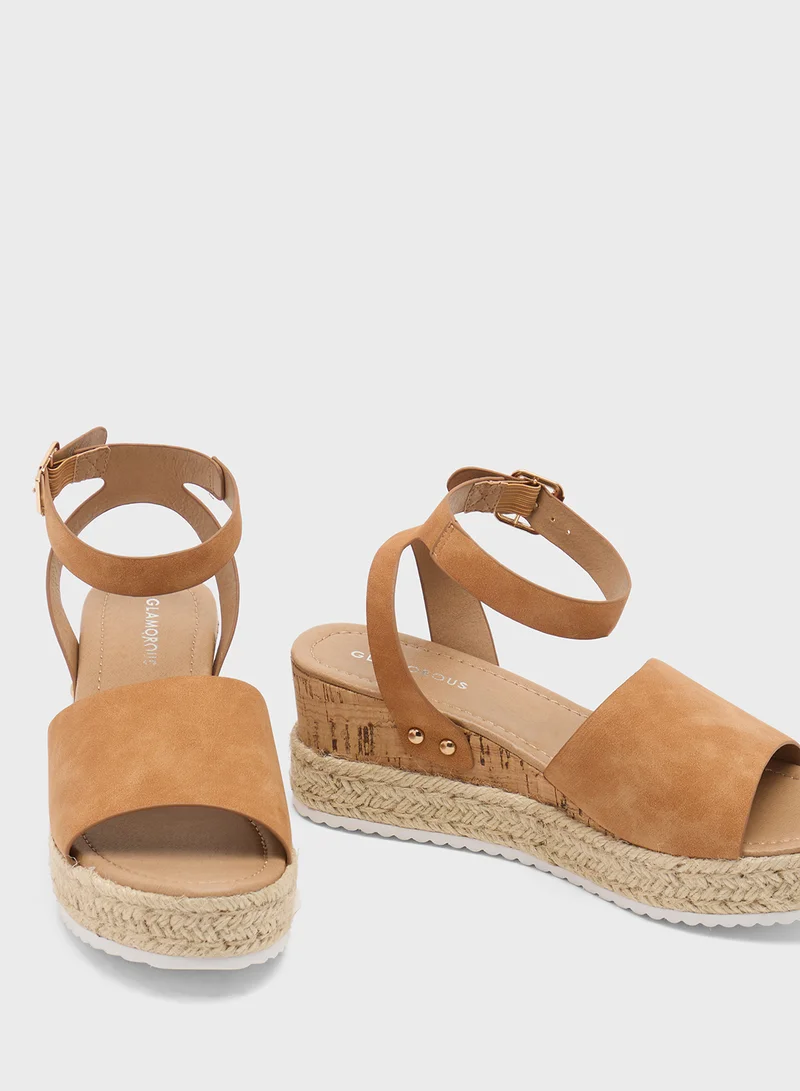 جلاموروس Casual Ankle Strap Espradrilles