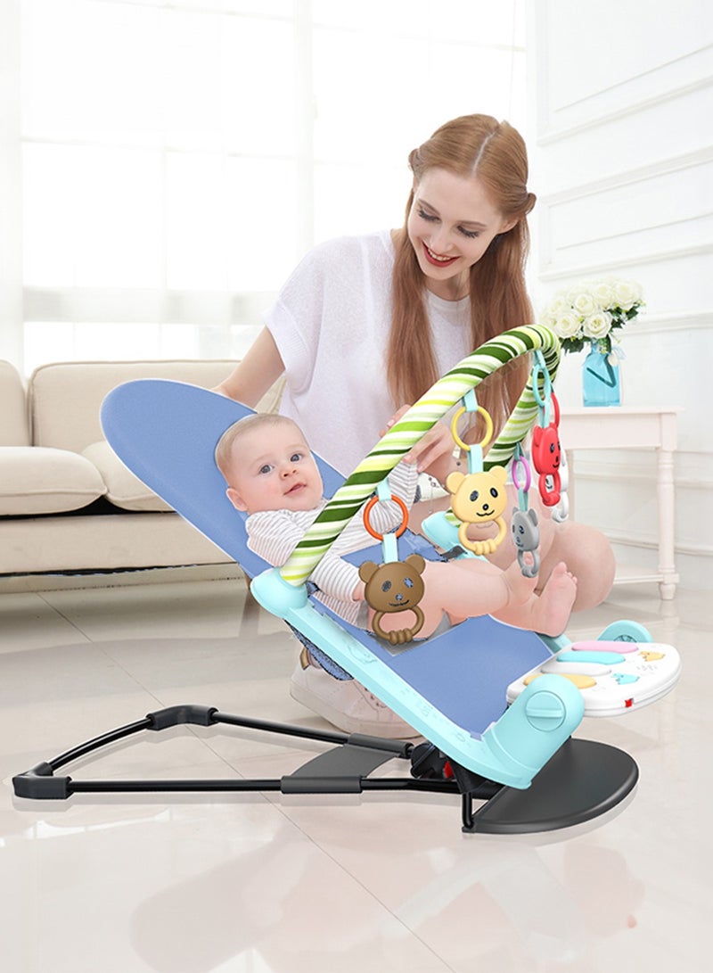 Occuwzz Baby rocking chair with music toy rack, soothing cradle, reclining chair suitable for newborns from 0 to 36 months - Image 2