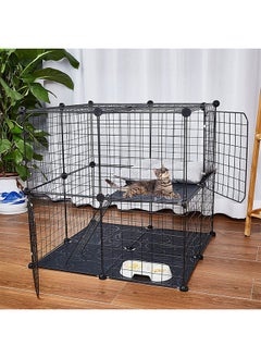 Black (2 Tier Large Cat Cage)